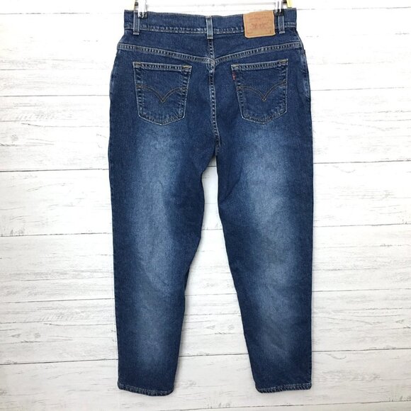 Vintage Levi's 550 Women's Jeans Relaxed Fit Taper Leg size 12P length 28" - Picture 11 of 12